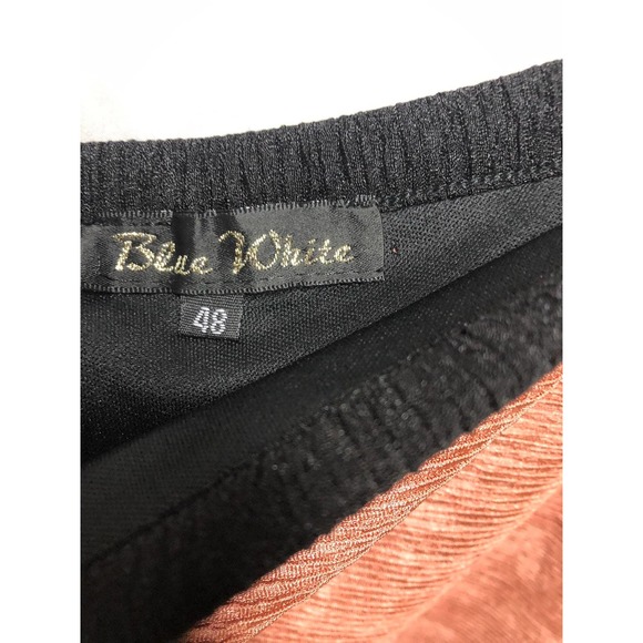 Blue white knit pencil skirt 48 - Picture 3 of 4